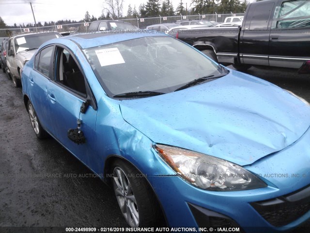 JM1BL1S67A1144289 - 2010 MAZDA 3 S BLUE photo 6