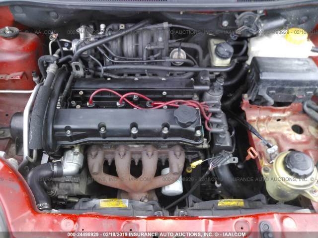 KL1TJ62674B182666 - 2004 CHEVROLET AVEO LS RED photo 10