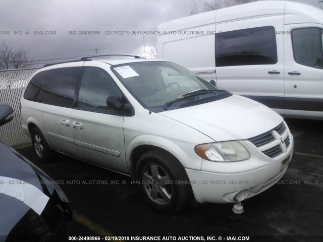 2D8GP44L67R169432 - 2007 DODGE GRAND CARAVAN SXT WHITE photo 1