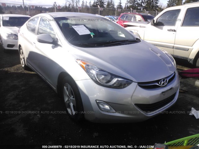 KMHDH4AEXCU338297 - 2012 HYUNDAI ELANTRA GLS/LIMITED SILVER photo 1