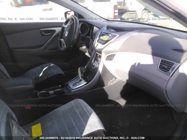 KMHDH4AEXCU338297 - 2012 HYUNDAI ELANTRA GLS/LIMITED SILVER photo 5