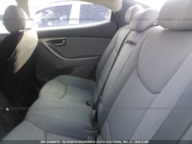 KMHDH4AEXCU338297 - 2012 HYUNDAI ELANTRA GLS/LIMITED SILVER photo 8