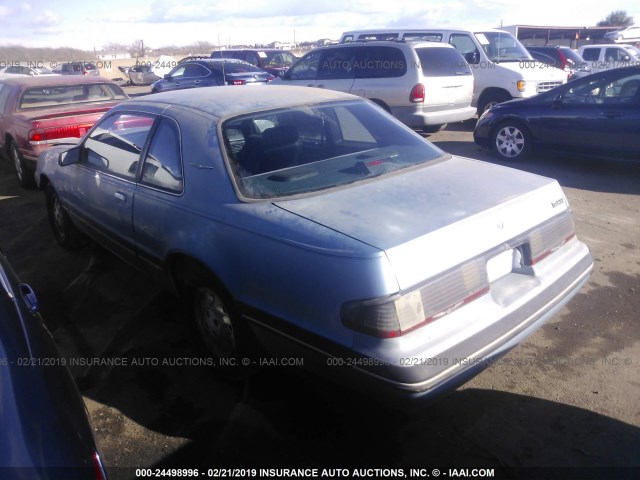 1FABP6047JH215300 - 1988 FORD THUNDERBIRD  BLUE photo 3