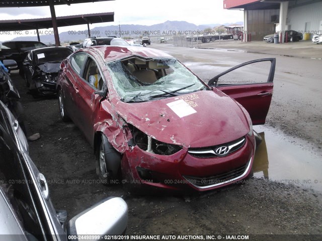 5NPDH4AE1DH361158 - 2013 HYUNDAI ELANTRA GLS/LIMITED RED photo 1