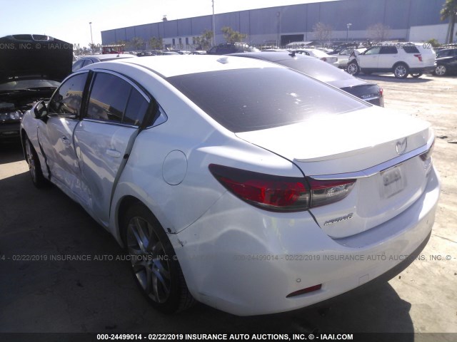 JM1GJ1W6XE1152396 - 2014 MAZDA 6 GRAND TOURING WHITE photo 3