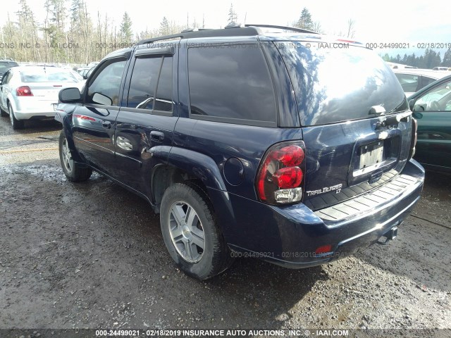 1GNDT13S982149428 - 2008 CHEVROLET TRAILBLAZER LS/LT Dark Blue photo 3