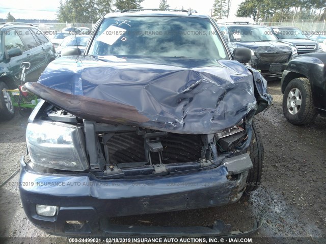 1GNDT13S982149428 - 2008 CHEVROLET TRAILBLAZER LS/LT Dark Blue photo 6