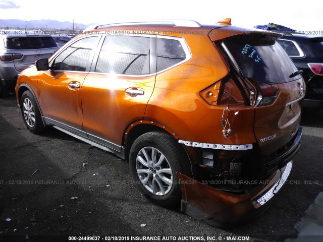 5N1AT2MT6JC803502 - 2018 NISSAN ROGUE S/SL ORANGE photo 3