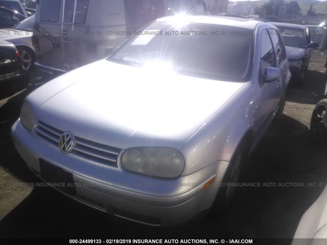 9BWGT21J814004824 - 2001 VOLKSWAGEN GOLF GLS SILVER photo 2