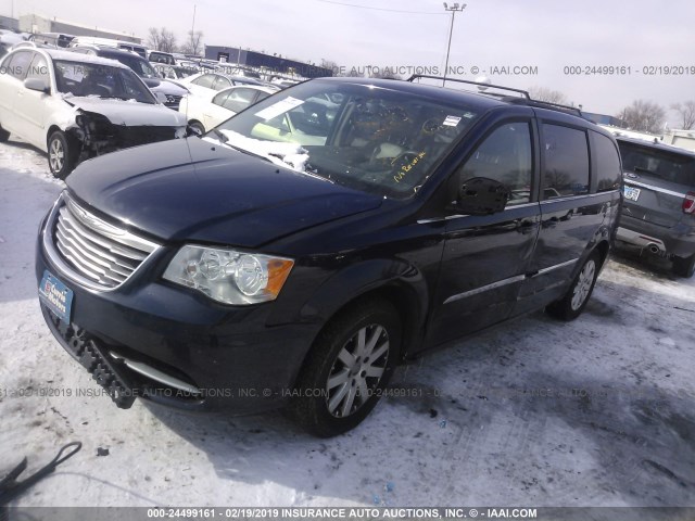 2C4RC1BG2FR545162 - 2015 CHRYSLER TOWN & COUNTRY TOURING BLUE photo 2