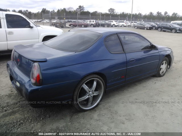 2G1WX15K539228729 - 2003 CHEVROLET MONTE CARLO SS ლურჯი ფოტო 4