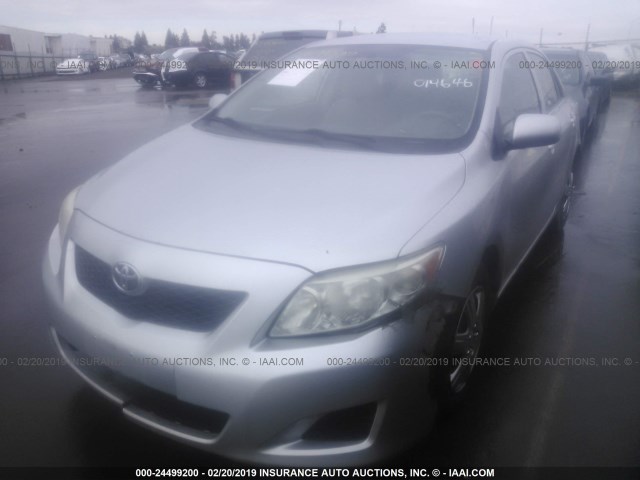 JTDBL40E39J014646 - 2009 TOYOTA COROLLA LE/XLE SILVER photo 2