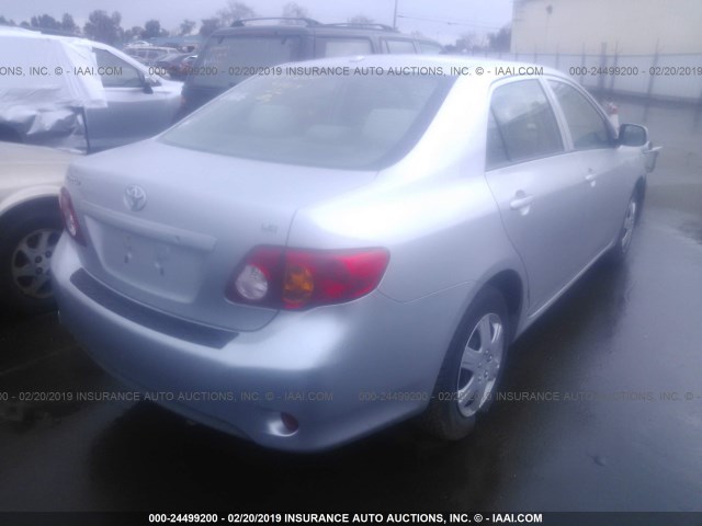 JTDBL40E39J014646 - 2009 TOYOTA COROLLA LE/XLE SILVER photo 4