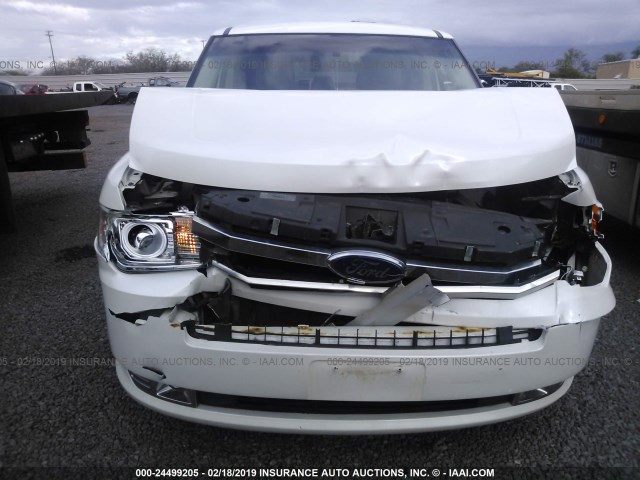 2FMGK5DC6ABB30340 - 2010 FORD FLEX LIMITED WHITE photo 6