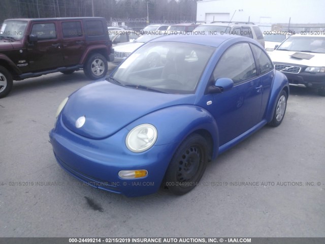 3VWBK21C13M414961 - 2003 VOLKSWAGEN NEW BEETLE GL 蓝色 照片 2