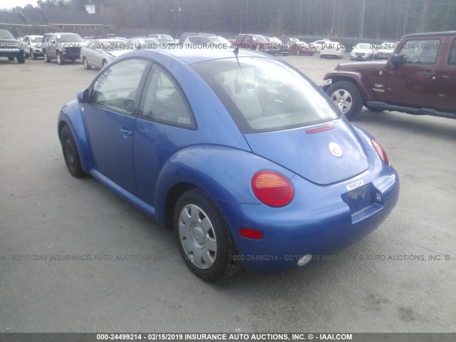 3VWBK21C13M414961 - 2003 VOLKSWAGEN NEW BEETLE GL 蓝色 照片 3