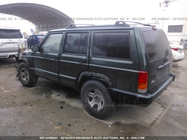 1J4FT68S1XL536887 - 1999 JEEP CHEROKEE SPORT/CLASSIC მწვანე ფოტო 3