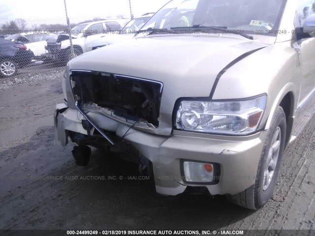 5N3AA08C25N803664 - 2005 INFINITI QX56 GOLD photo 6