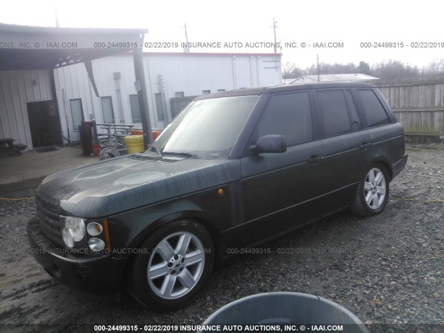 SALME114X4A144187 - 2004 LAND ROVER RANGE ROVER HSE GREEN photo 2