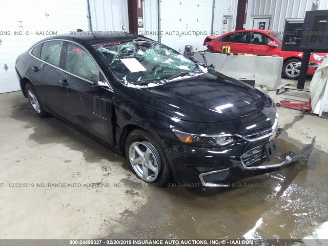 1G1ZB5ST4JF197672 - 2018 CHEVROLET MALIBU LS BLACK photo 1