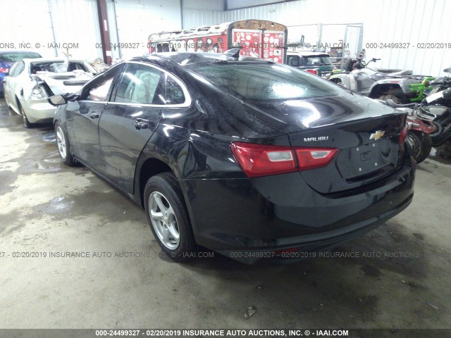 1G1ZB5ST4JF197672 - 2018 CHEVROLET MALIBU LS BLACK photo 3