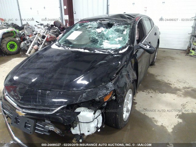 1G1ZB5ST4JF197672 - 2018 CHEVROLET MALIBU LS BLACK photo 6