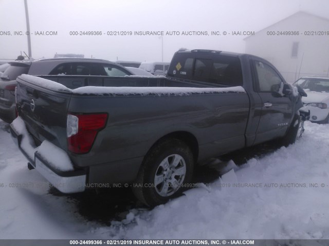 1N6AA1R88HN543902 - 2017 NISSAN TITAN S/SV GRAY photo 4