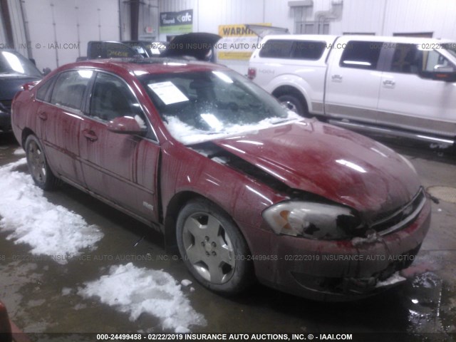 2G1WD58C179343886 - 2007 CHEVROLET IMPALA SUPER SPORT RED photo 1