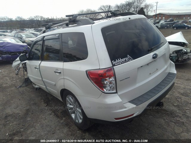 JF2SHAFCXBH713681 - 2011 SUBARU FORESTER LIMITED WHITE photo 3
