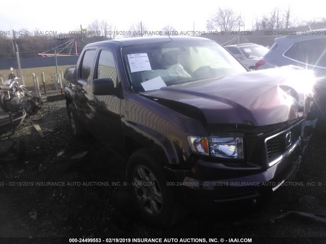 2HJYK16348H538627 - 2008 HONDA RIDGELINE RTX MAROON photo 1