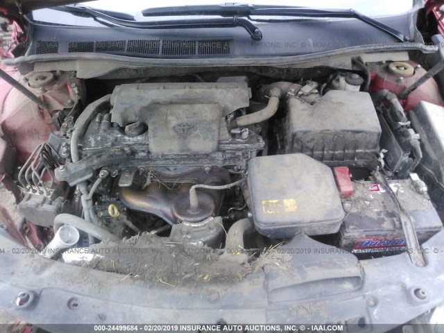 4T4BF1FKXER431002 - 2014 TOYOTA CAMRY L/SE/LE/XLE 红色 照片 10