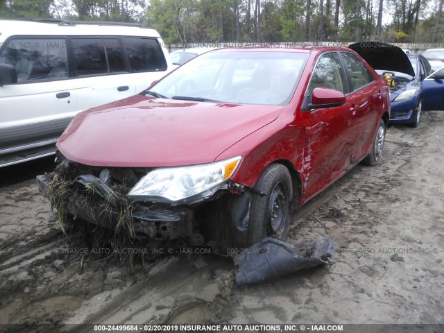 4T4BF1FKXER431002 - 2014 TOYOTA CAMRY L/SE/LE/XLE 红色 照片 2