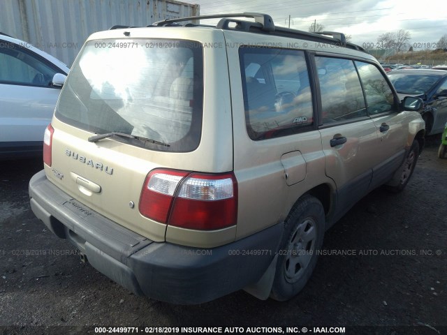 JF1SF63521H746024 - 2001 SUBARU FORESTER L GOLD photo 4