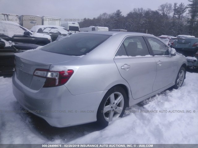 4T1BF1FK0CU144324 - 2012 TOYOTA CAMRY SE/LE/XLE 银色 照片 4
