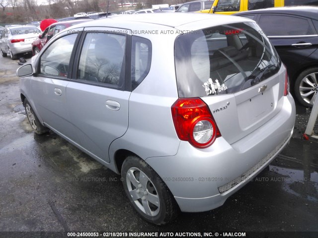 KL1TD6DE7AB113788 - 2010 CHEVROLET AVEO LS/LT ვერცხლისფერი ფოტო 3