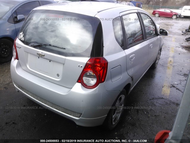 KL1TD6DE7AB113788 - 2010 CHEVROLET AVEO LS/LT ვერცხლისფერი ფოტო 4