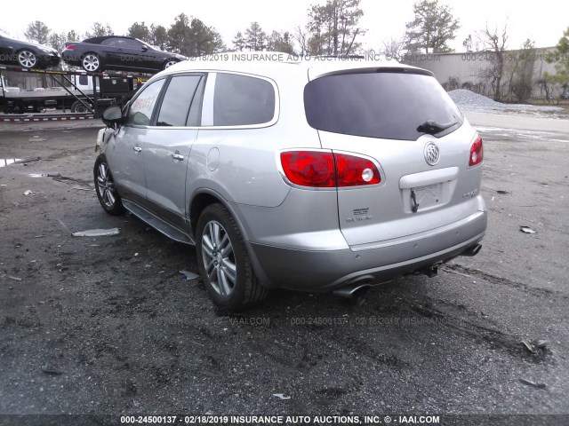 5GAEV23798J223897 - 2008 BUICK ENCLAVE CXL SILVER photo 3