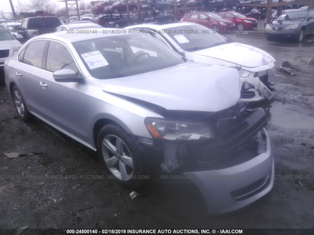 1VWBP7A30DC062621 - 2013 VOLKSWAGEN PASSAT SE GRAY photo 1