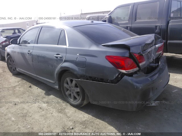 4T1BK3DB0BU427671 - 2011 TOYOTA AVALON LIMITED GRAY photo 3