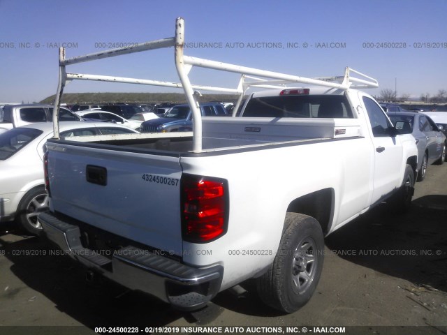 1GCNCPEH8FZ170499 - 2015 CHEVROLET SILVERADO C1500 WHITE photo 4