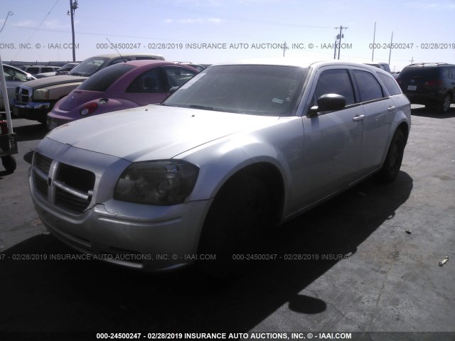 2D4FV47T26H157121 - 2006 DODGE MAGNUM SE SILVER photo 2