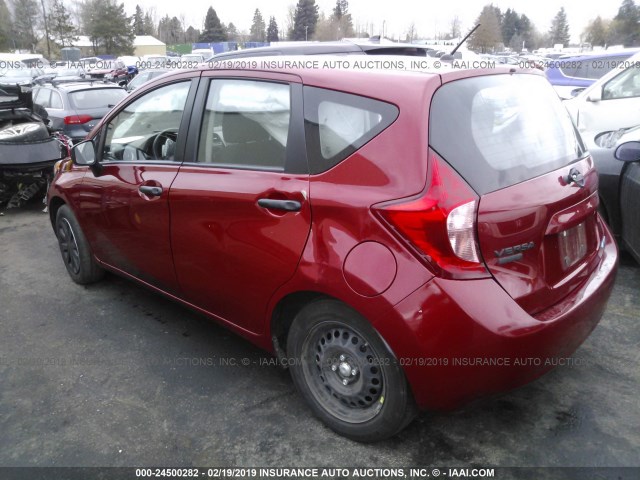 3N1CE2CP2FL412776 - 2015 NISSAN VERSA NOTE S/S PLUS/SV/SL/SR RED photo 3