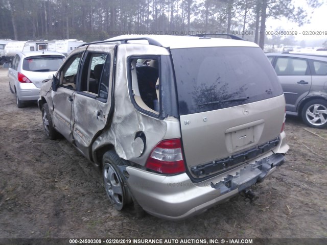 4JGAB54E52A351089 - 2002 MERCEDES-BENZ ML 320 GOLD photo 3