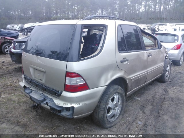 4JGAB54E52A351089 - 2002 MERCEDES-BENZ ML 320 GOLD photo 4