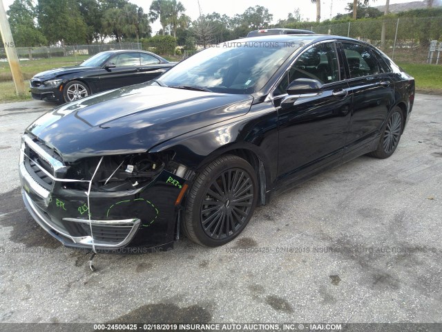 3LN6L5E95JR600175 - 2018 LINCOLN MKZ RESERVE BLACK photo 2