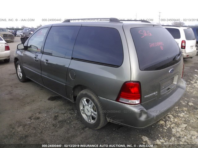 2FMZA52236BA42780 - 2006 FORD FREESTAR SEL GRAY photo 3