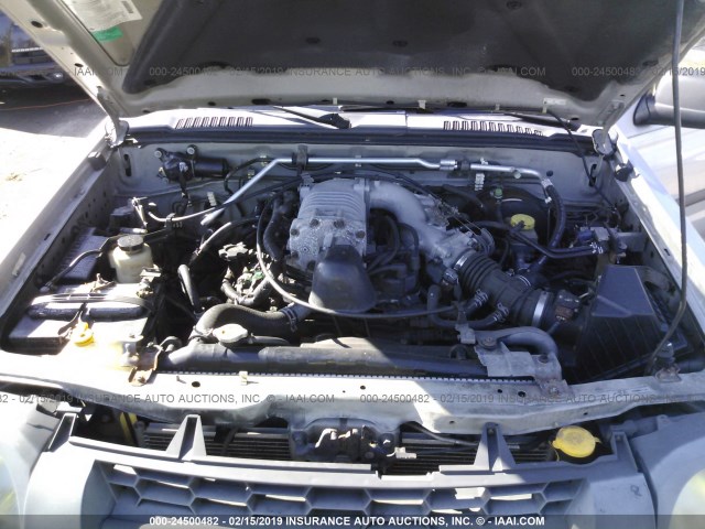 5N1MD28T83C647602 - 2003 NISSAN XTERRA SE/SC SILVER photo 10