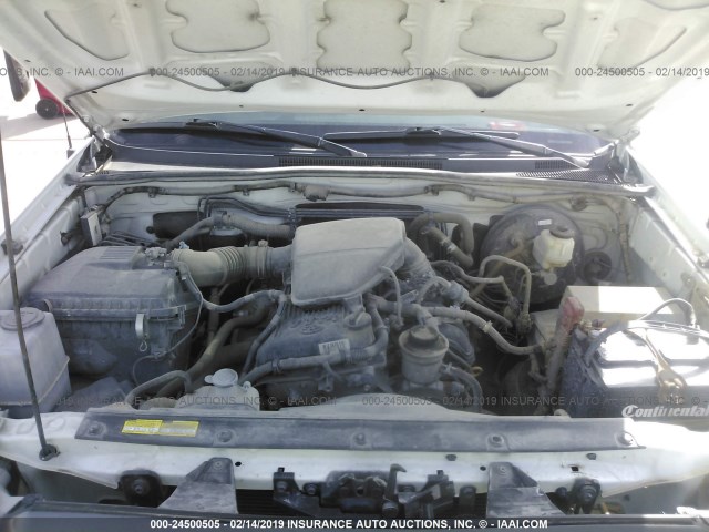 5TFTX4CN2FX054634 - 2015 TOYOTA TACOMA ACCESS CAB თეთრი ფოტო 10