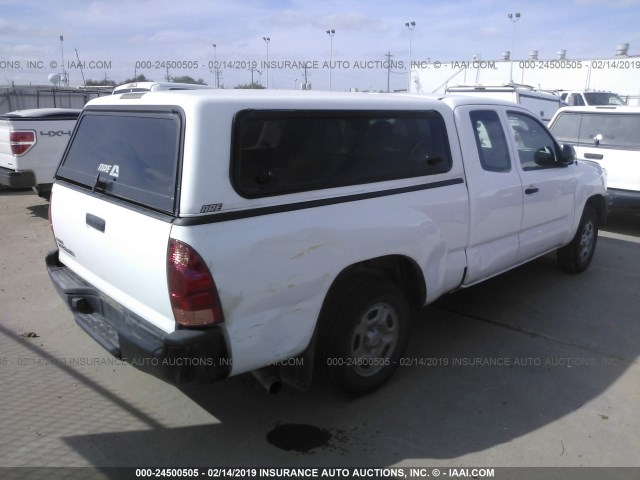 5TFTX4CN2FX054634 - 2015 TOYOTA TACOMA ACCESS CAB თეთრი ფოტო 4