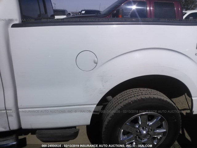 1FTFW1ET4DKD41879 - 2013 FORD F150 WHITE photo 6